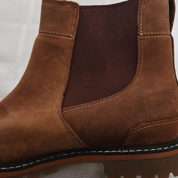 Brown Leather Ankle Waterproof Boots - Picture 12 of 16